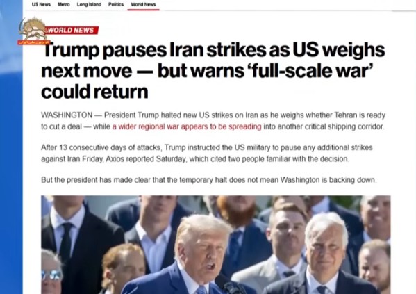   آسوشیتدپرس توقف حملات آمریکا و ایران، ترامپ اگر خواسته‌هایمان تأمین نشود، آماده ازسرگیری جنگ هستیم